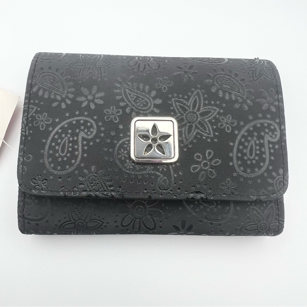 NWT Predictions Black Paisley Women's Wallet